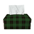 Green Black And Red Tartan Pattern Print Rectangle Tissue Box Cover