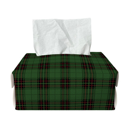 Green Black And Red Tartan Pattern Print Rectangle Tissue Box Cover