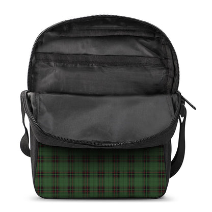Green Black And Red Tartan Pattern Print Rectangular Crossbody Bag