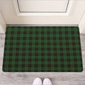 Green Black And Red Tartan Pattern Print Rubber Doormat