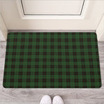 Green Black And Red Tartan Pattern Print Rubber Doormat