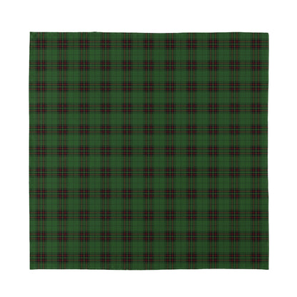 Green Black And Red Tartan Pattern Print Silk Bandana