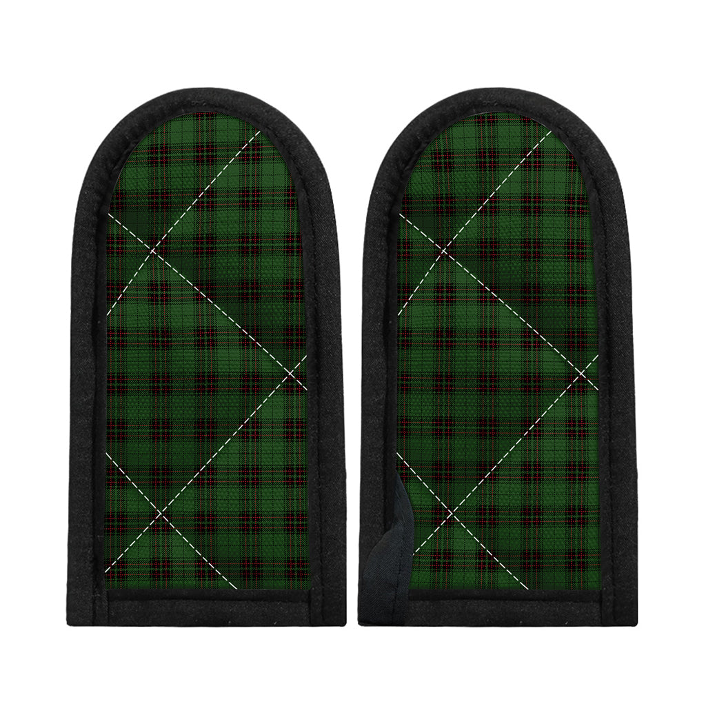Green Black And Red Tartan Pattern Print Skillet Handle Cover