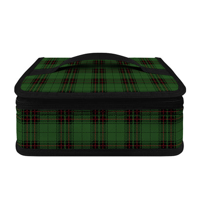 Green Black And Red Tartan Pattern Print Small Lunch Bag