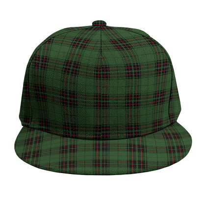 Green Black And Red Tartan Pattern Print Snapback Cap