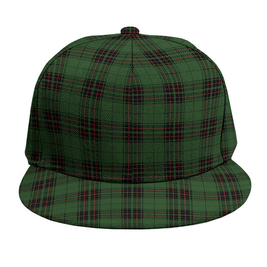 Green Black And Red Tartan Pattern Print Snapback Cap