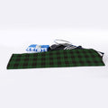 Green Black And Red Tartan Pattern Print Sports Towel