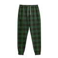 Green Black And Red Tartan Pattern Print Sweatpants