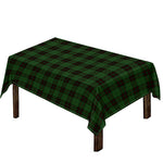 Green Black And Red Tartan Pattern Print Tablecloth