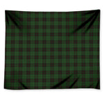 Green Black And Red Tartan Pattern Print Tapestry