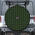 Green Black And Red Tartan Pattern Print Tire Cover With Camera Hole