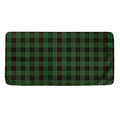 Green Black And Red Tartan Pattern Print Towel