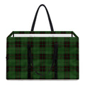 Green Black And Red Tartan Pattern Print Utility Tote Bag