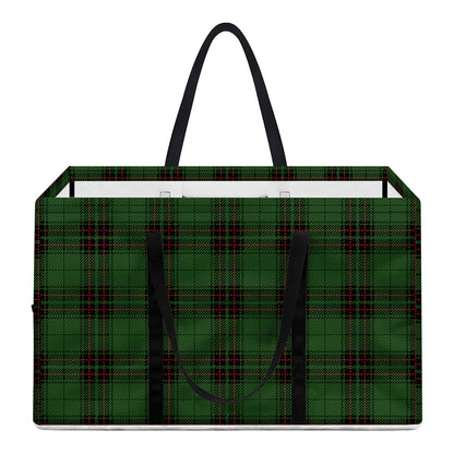 Green Black And Red Tartan Pattern Print Utility Tote Bag