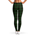 Green Black And Red Tartan Pattern Print Women's Leggings