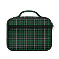 Green Black And White Tartan Print Briefcase Bible Bag