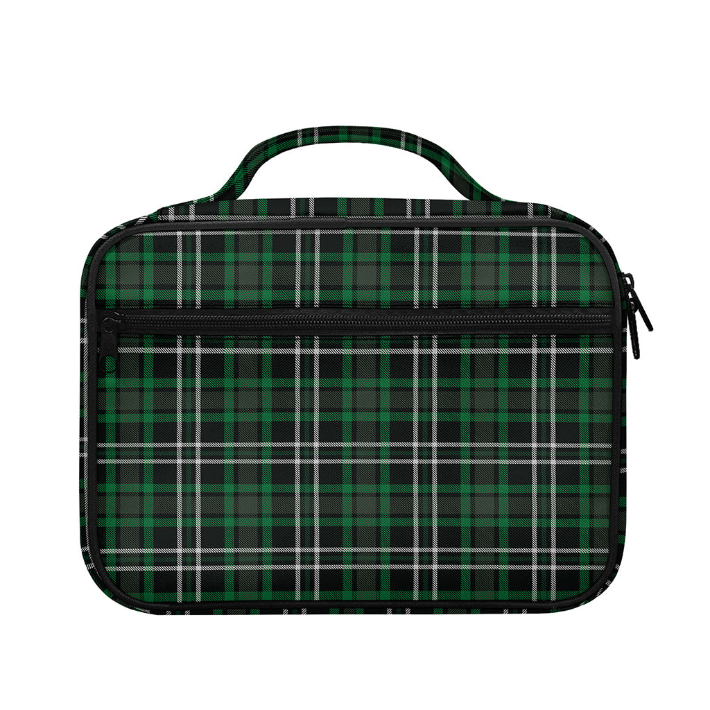 Green Black And White Tartan Print Briefcase Bible Bag