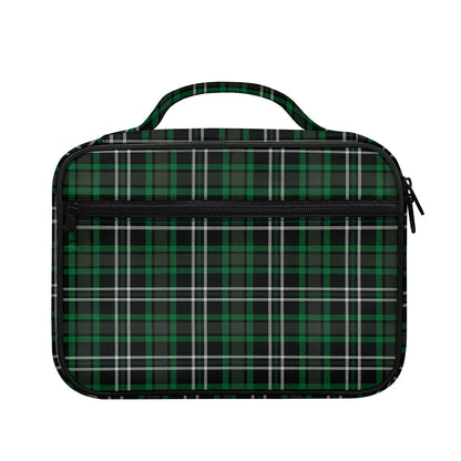 Green Black And White Tartan Print Briefcase Bible Bag