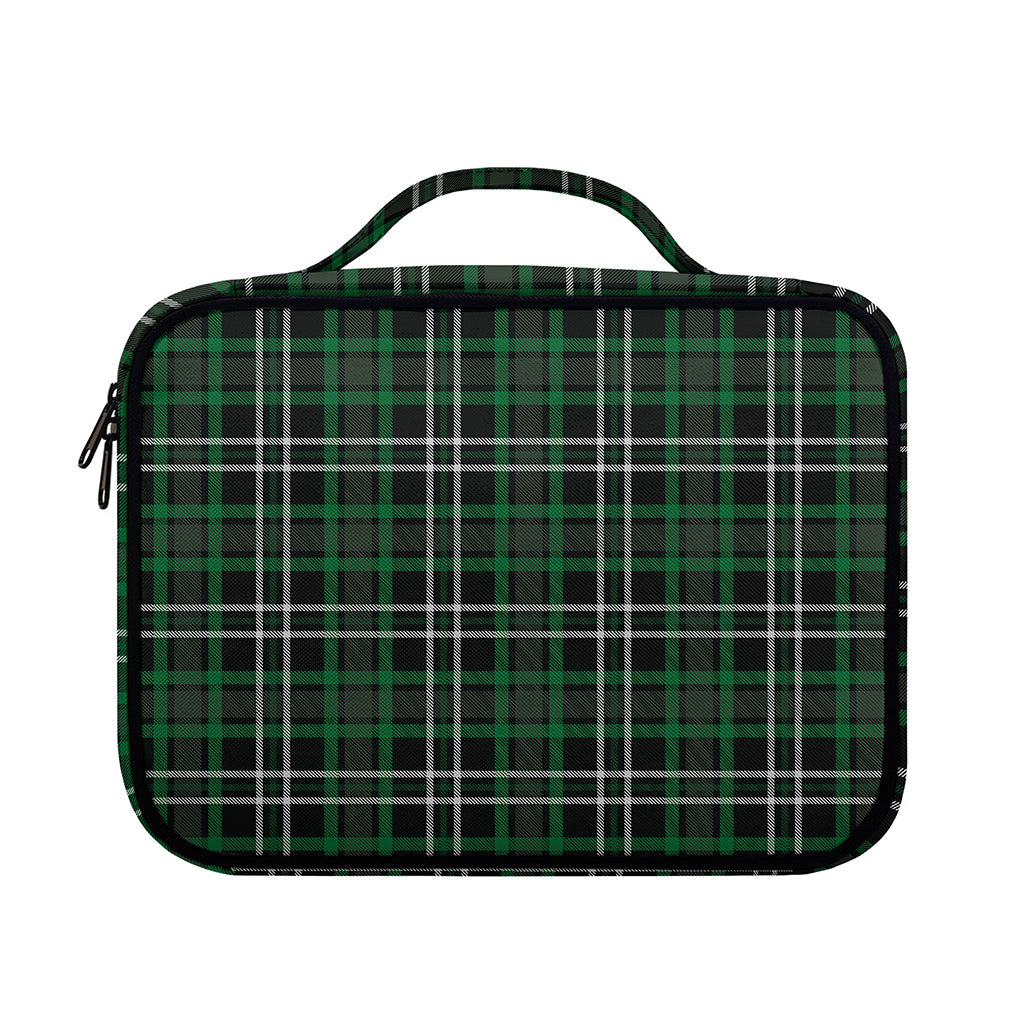 Green Black And White Tartan Print Briefcase Bible Bag