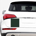 Green Black And White Tartan Print Car Sticker