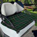 Green Black And White Tartan Print Golf Cart Seat Cover