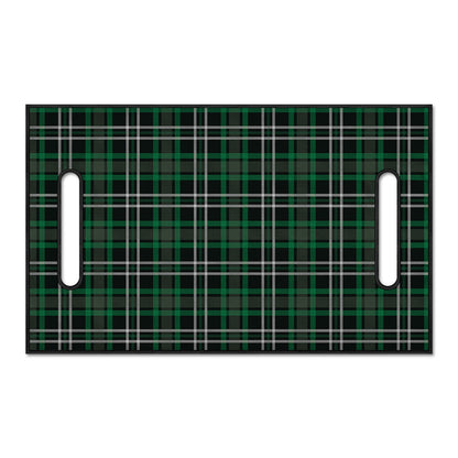 Green Black And White Tartan Print Golf Cart Seat Cover