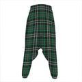 Green Black And White Tartan Print Hammer Pants