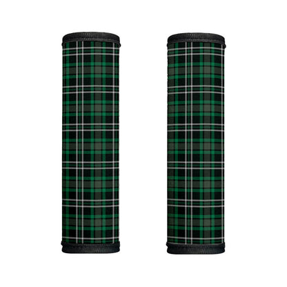 Green Black And White Tartan Print Handle Covers