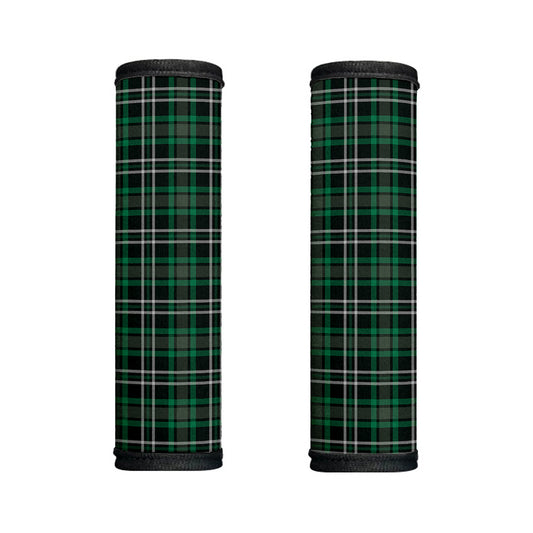 Green Black And White Tartan Print Handle Covers