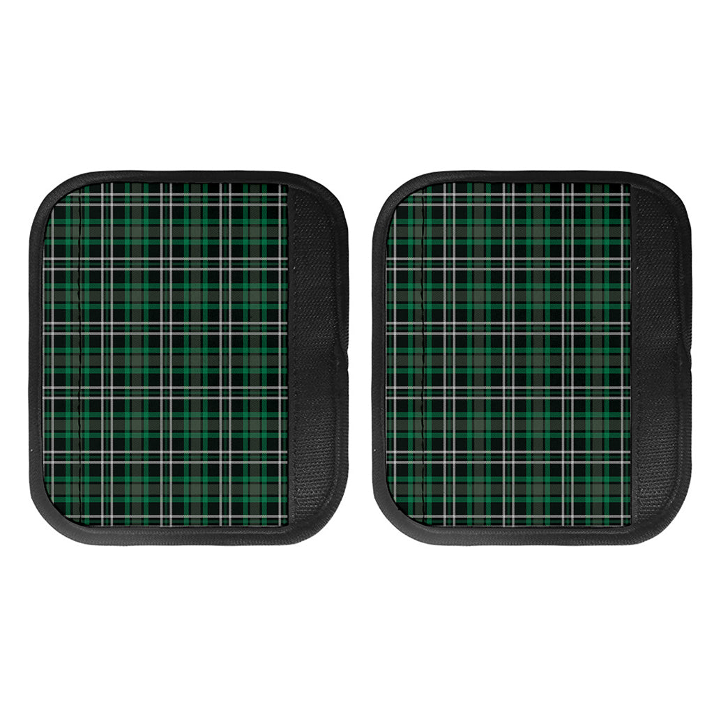 Green Black And White Tartan Print Handle Covers