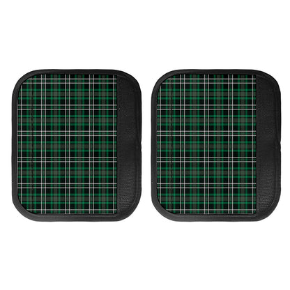 Green Black And White Tartan Print Handle Covers