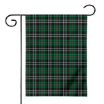 Green Black And White Tartan Print House Flag
