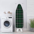 Green Black And White Tartan Print Ironing Board Cover