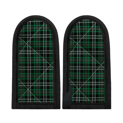 Green Black And White Tartan Print Skillet Handle Cover