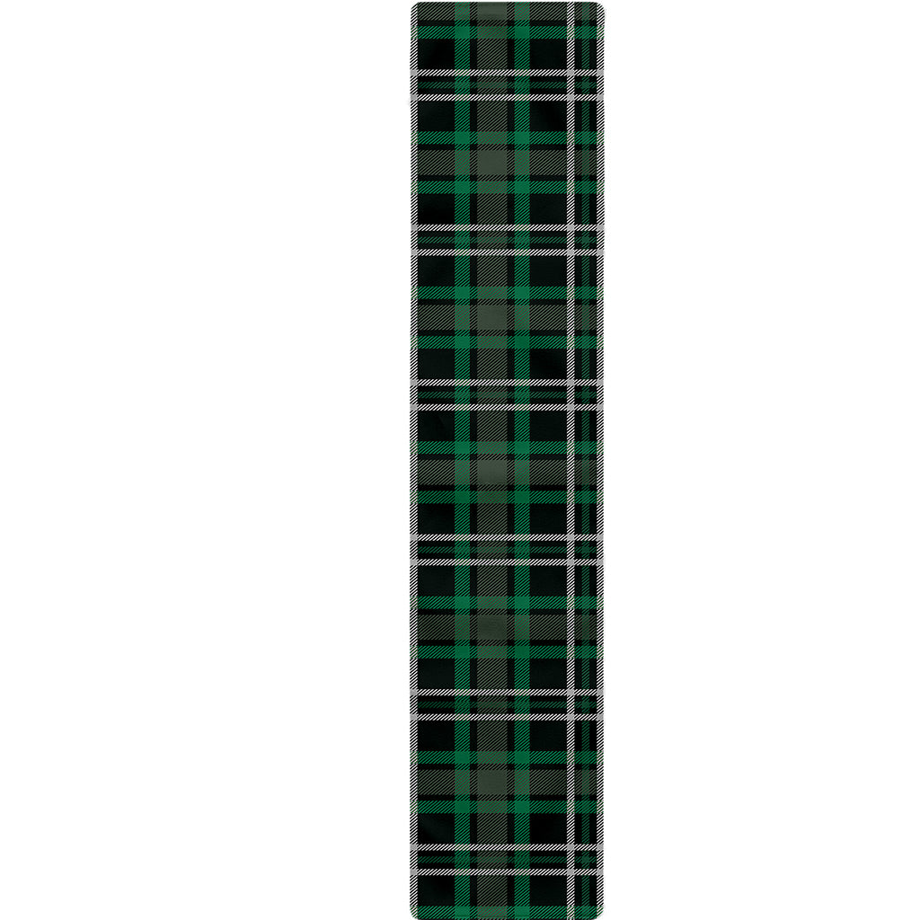 Green Black And White Tartan Print Table Runner