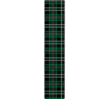 Green Black And White Tartan Print Table Runner