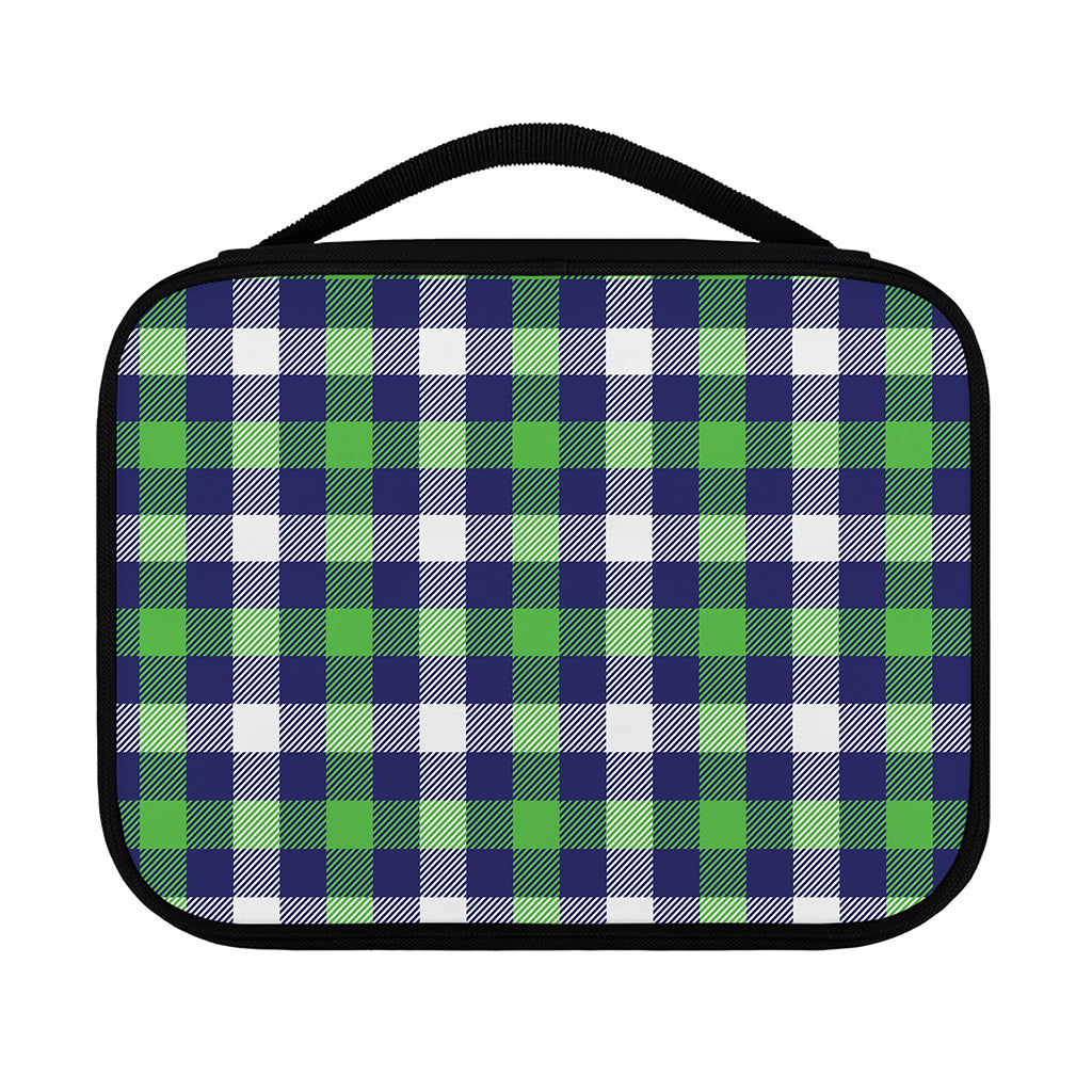 Green Blue And White Buffalo Plaid Print Classic Bible Case