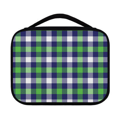 Green Blue And White Buffalo Plaid Print Classic Bible Case