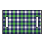 Green Blue And White Buffalo Plaid Print Golf Cart Seat Cover