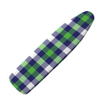 Green Blue And White Buffalo Plaid Print Ironing Board Cover
