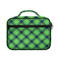 Green Blue And White Plaid Pattern Print Briefcase Bible Bag