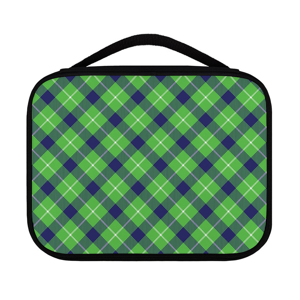 Green Blue And White Plaid Pattern Print Classic Bible Case