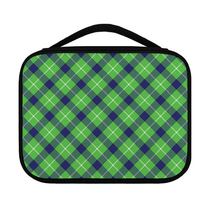 Green Blue And White Plaid Pattern Print Classic Bible Case