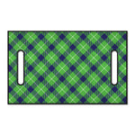 Green Blue And White Plaid Pattern Print Golf Cart Seat Cover