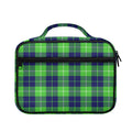 Green Blue And White Tartan Print Briefcase Bible Bag