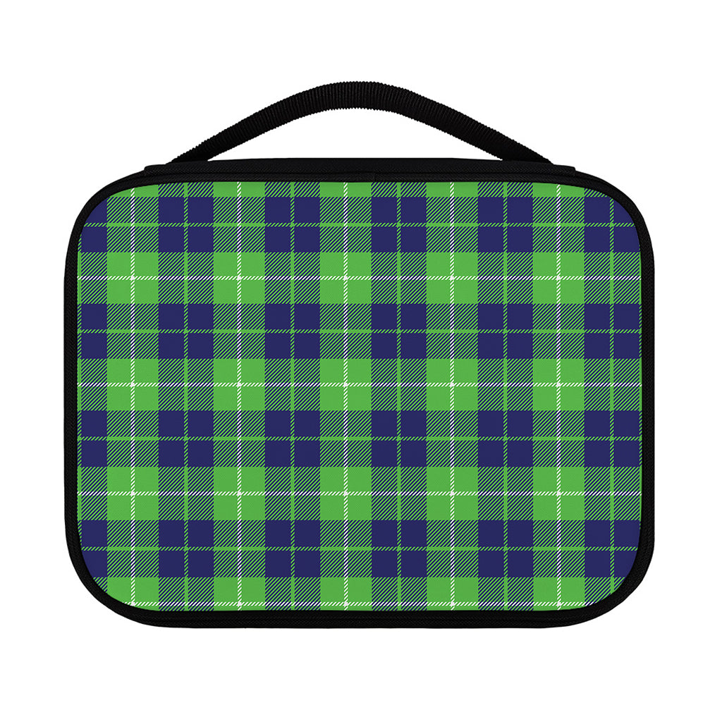 Green Blue And White Tartan Print Classic Bible Case