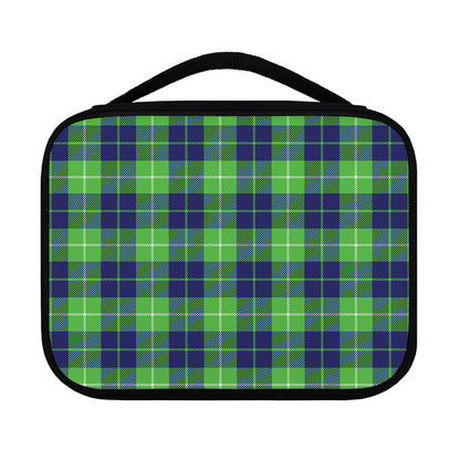 Green Blue And White Tartan Print Classic Bible Case