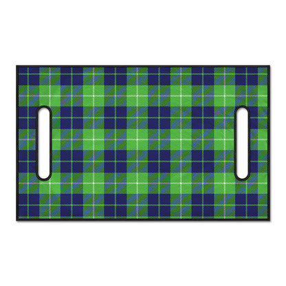 Green Blue And White Tartan Print Golf Cart Seat Cover