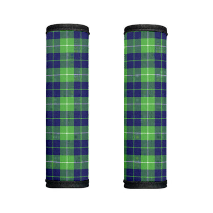Green Blue And White Tartan Print Handle Covers