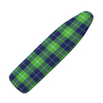 Green Blue And White Tartan Print Ironing Board Cover
